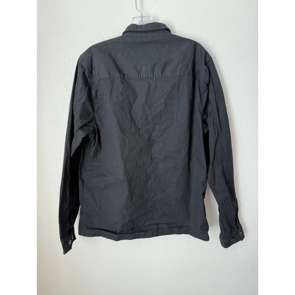 Vuori Lightweight Black Utility Shirt Jacket Size Large - Picture 4 of 9